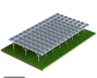 Aluminum Solar Ground Bracket Solar Panel Farm Mounting System